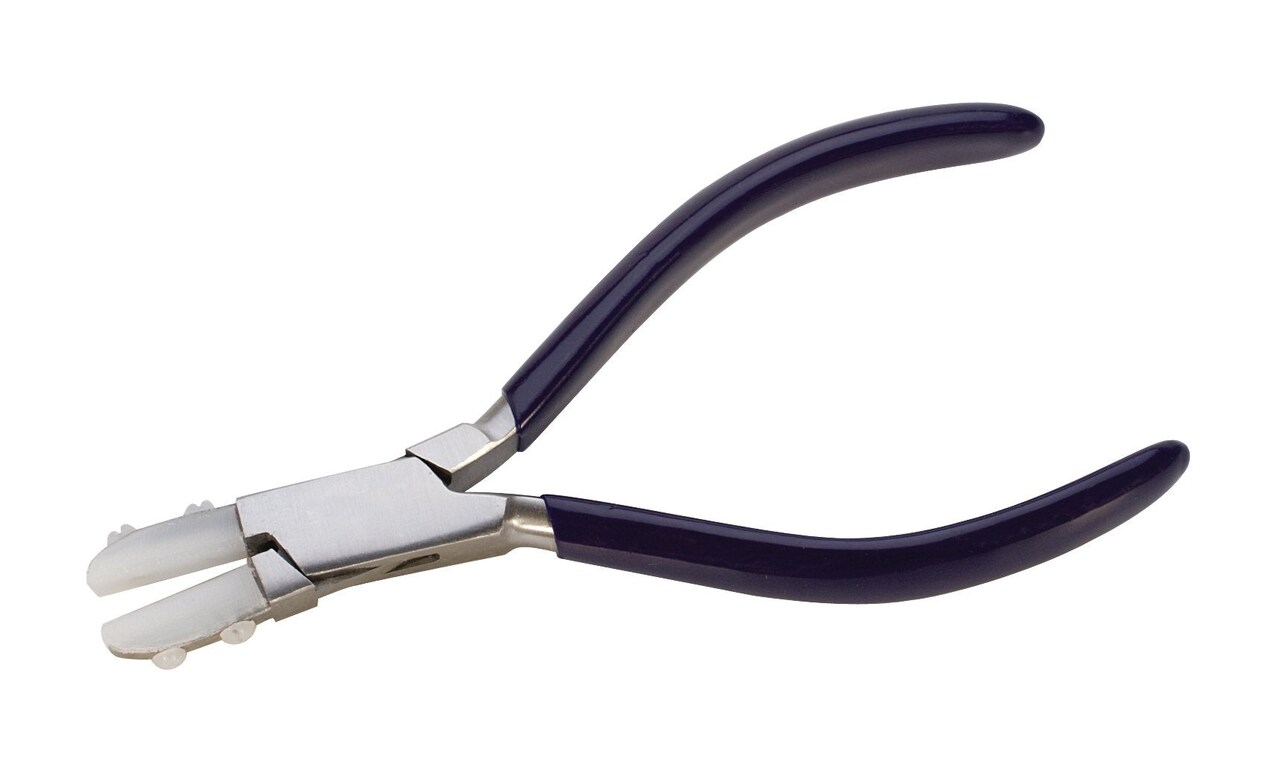 5-3/4" Stainless Steel and Nylon Non-Marring Thin Nose Wire Straightening Pliers